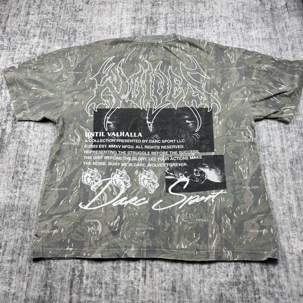 Darc Sports Until Valhalla Camo Premium Tee White Size XL SSDD #346